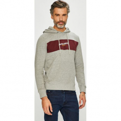 Jack & Jones - Bluza. Szare bluzy nierozpinane męskie Jack & Jones, z nadrukiem, z bawełny. Za 149.90 zł.