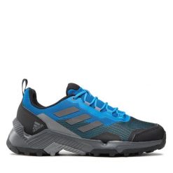 Trekkingi adidas. Niebieskie buty trekkingowe męskie ADIDAS, bez wzorów, z gore-texu, sportowe, bez obcasa, bez zapięcia. Za 599.99 zł.