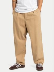 Quiksilver Spodnie cargo Urban Chill EQYNP03327 Beżowy Oversize. Brązowe spodnie na co dzień męskie Quiksilver, bez wzorów, z bawełny. Za 369.99 zł.