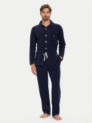 Polo Ralph Lauren Piżama 714P01952002 Granatowy Regular Fit. Niebieskie piżamy męskie Polo Ralph Lauren, m, bez wzorów, z wiskozy, bez kołnierzyka, bez ramiączek. Za 789.99 zł.