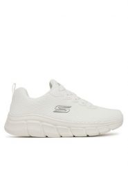 Skechers Sneakersy BOBS B FLEX 118106 OFWT Biały. Białe buty sportowe na co dzień męskie Skechers, m, bez wzorów, z materiału, bez ramiączek, bez kaptura. Za 279.99 zł.