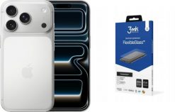 Smartfon Apple iPhone 17 Pro 5G 12/512GB Srebrny (MG8M4QNAORENGE) + FlexibleGlass. Szare smartfony Apple. Za 6,844.00 zł.