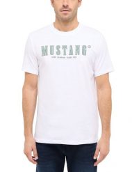 Męski T-Shirt Mustang Style Austin Bright White 1016281 2007. Białe t-shirty męskie Mustang, m, bez wzorów, bez kołnierzyka, bez ramiączek. Za 69.99 zł.