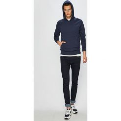Calvin Klein Underwear - Bluza. Niebieskie bluzy nierozpinane męskie Calvin Klein Underwear, l, bez wzorów, z bawełny, z kapturem. W wyprzedaży za 199.90 zł.