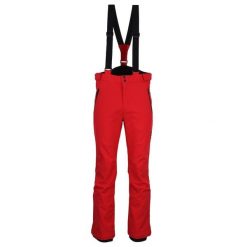 Spodnie narciarskie softshell Peak Mountain Ceprim. Czerwone spodnie narciarskie i snowboardowe męskie Peak Mountain, bez wzorów, z softshellu, narciarskie. W wyprzedaży za 331.00 zł.