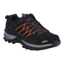 Buty trekkingowe męskie CMP Rigel Low Trekking Wp. Brązowe buty zimowe męskie CMP, bez wzorów, z gumy, sportowe, bez obcasa, bez zapięcia. W wyprzedaży za 359.99 zł.