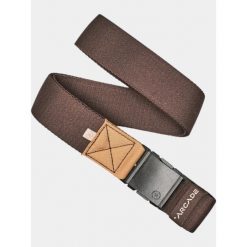 Pasek męski Arcade Belts Ridge. Brązowe paski męskie Arcade, bez wzorów, z tkaniny. Za 135.30 zł.