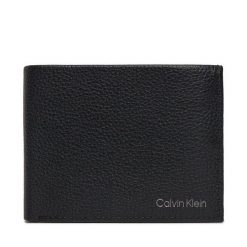 Portfel Calvin Klein. Czarne portfele męskie Calvin Klein, bez wzorów. Za 209.99 zł.