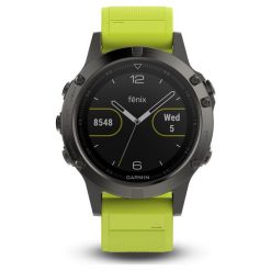 Garmin Smartwatch Fénix 5 Grey, Yellow Band. Zegarki smartwatch marki Garmin. W wyprzedaży za 2,199.00 zł.