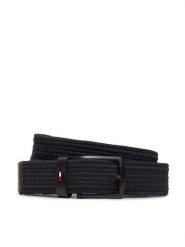 Tommy Hilfiger Pasek Męski Denton Elastic AM0AM12548 Czarny. Czarne paski męskie Tommy Hilfiger, bez wzorów, z materiału. Za 149.99 zł.