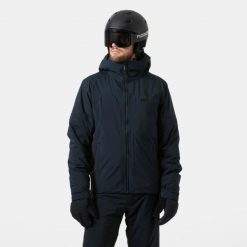 Kurtka narciarska Helly Hansen Courchevel. Niebieskie kurtki narciarskie i snowboardowe męskie Helly Hansen, na zimę, m, bez wzorów, bez kaptura, narciarskie. Za 1,621.00 zł.
