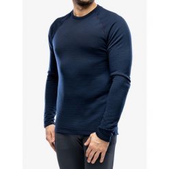 Bluza termoaktywna męska Houdini Desoli Thermal Crew. Niebieskie bielizna termoaktywna męska Houdini, m, bez wzorów, sportowe, bez ramiączek, bez kaptura. Za 617.99 zł.