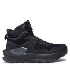 Trekkingi Alpine Pro. Czarne buty trekkingowe męskie Alpine Pro, bez wzorów, sportowe, bez obcasa, bez zapięcia. Za 349.99 zł.