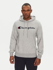 Champion Bluza 220726 Szary Slim Fit. Szare bluzy nierozpinane męskie CHAMPION, m, bez wzorów, z bawełny, bez ramiączek, bez kaptura. Za 159.99 zł.