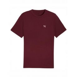 Koszulka na co dzień Męska Puma T-Shirt Bawełniana Sportowa. Czerwone t-shirty sportowe męskie Puma, m, bez wzorów, z bawełny, sportowe, bez ramiączek. Za 119.00 zł.