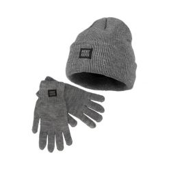 Zestaw zimowy Heatkeeper dla mężczyzn – czapka + rękawiczki – szary. Szare czapki męskie HEAT KEEPER, na zimę, bez wzorów, z poliesteru, sportowe. W wyprzedaży za 129.98 zł.