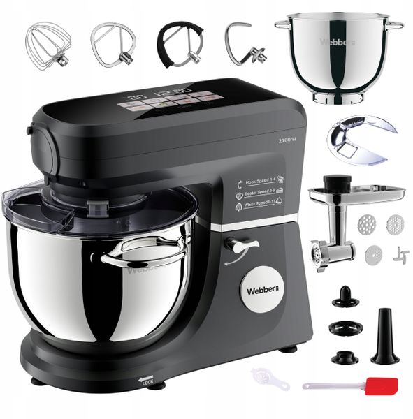 Robot kuchenny planetarny Webber SM17 2700W misa 7L mikser wielofunkcyjny. Roboty kuchenne Webber. Za 827.04 zł.