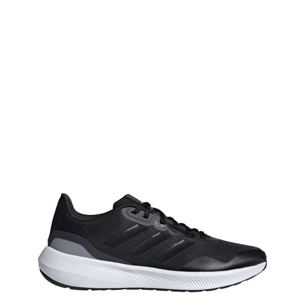 Buty Runfalcon 3 TR. Czarne buty do biegania męskie ADIDAS, bez wzorów, z materiału, bez zapięcia, do biegania. Za 239.00 zł.