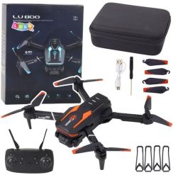 Dron Zdalnie Sterowany LU800 Kamera Światła LED Pomarańczowy. Brązowe drony LEANToys. Za 115.41 zł.