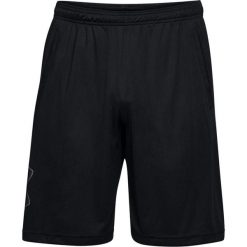 Spodnie sportowe męskie Under Armour Tech Graphic Short. Czarne szorty sportowe męskie Under Armour, bez wzorów, sportowe. Za 186.50 zł.