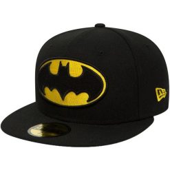 Czapka New Era Character Basic Batman, Dla obu płci. Czarne czapki męskie New Era, bez wzorów, z bawełny. Za 290.00 zł.