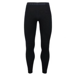 Legginsy termoaktywne męskie Icebreaker Merino 260 Tech. Czarne bielizna termoaktywna męska Icebreaker, m, bez wzorów, z wełny, bez ramiączek, trekkingowe. Za 463.85 zł.