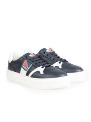 Baldinini Sneakersy | 097900XVIVI | Mężczyzna | Granatowy. Niebieskie buty sportowe na co dzień męskie Baldinini, m, z aplikacjami, ze skóry, bez ramiączek, bez kaptura. W wyprzedaży za 749.00 zł.