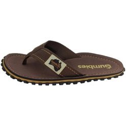 Japonki Gumbies Islander Flip-Flops Classic M GU-FFISL122 brązowe. Brązowe klapki i japonki męskie bez wzorów, z bawełny. Za 251.93 zł.
