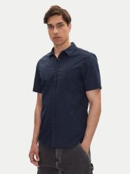 Mustang Koszula Gilroy 1016251 Granatowy Slim Fit. Niebieskie koszule męskie Mustang, m, bez wzorów, z bawełny, bez kołnierzyka, bez ramiączek. Za 149.99 zł.