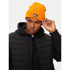 Czapka Quiksilver. Brązowe czapki męskie Quiksilver, na zimę, bez wzorów. Za 109.99 zł.