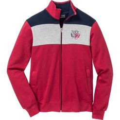 Bluza rozpinana Regular Fit bonprix ciemnoczerwono-jasnoszary melanż - ciemnoniebieski. Bluzy rozpinane męskie marki bonprix. Za 54.99 zł.