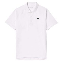Lacoste Dh3201 Polo Shirt. Białe koszulki polo męskie Lacoste, bez wzorów, sportowe, bez kołnierzyka, bez ramiączek. W wyprzedaży za 328.70 zł.