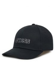 Guess Czapka z daszkiem AW5360 COT01 Czarny. Czarne czapki męskie Guess, z aplikacjami, z bawełny. Za 109.99 zł.