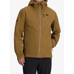 Kurtka z membraną męska Outdoor Research Foray 3L Jacket. Brązowe kurtki outdoor męskie OUTDOOR RESEARCH, l, bez wzorów, bez kaptura, outdoorowe. Za 1,037.99 zł.