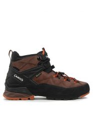 Aku Trekkingi Rock Dfs Mid Gtx GORE-TEX 718 Brązowy. Brązowe buty trekkingowe męskie Aku, bez wzorów, z gore-texu, bez zapięcia, trekkingowe, gore-tex. Za 609.99 zł.