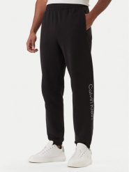 Calvin Klein Spodnie dresowe Eu Sportswear Graphic LV04LF236G Czarny Regular Fit. Czarne spodnie dresowe męskie Calvin Klein, bez wzorów, z bawełny. Za 369.99 zł.