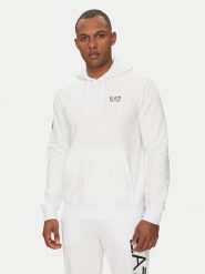 EA7 Emporio Armani Bluza 7M000569 AF13512 M0003 Biały Regular Fit. Białe bluzy rozpinane męskie EA7 Emporio Armani, m, bez wzorów, z bawełny, bez ramiączek, bez kaptura. Za 459.99 zł.