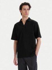 HUGO Polo Dalibo 50556724 Czarny Relaxed Fit. Czarne koszulki polo męskie Hugo, m, bez wzorów, z bawełny, bez kołnierzyka, bez ramiączek. Za 519.99 zł.
