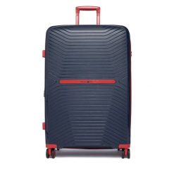 Walizka duża Beverly Hills Polo Club. Niebieskie walizki męskie Beverly Hills Polo Club, bez wzorów, duże. Za 399.99 zł.