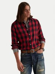 Polo Ralph Lauren Koszula 710P00517001 Czerwony Regular Fit. Czerwone koszule męskie Polo Ralph Lauren, m, bez wzorów, z bawełny, bez kołnierzyka, bez ramiączek. Za 739.99 zł.