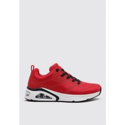 Buty do chodzenia męskie Skechers Air Uno. Czerwone buty sportowe na co dzień męskie Skechers, m, bez wzorów, z gumy, casualowe, bez ramiączek, bez kaptura, trekkingowe. Za 368.99 zł.