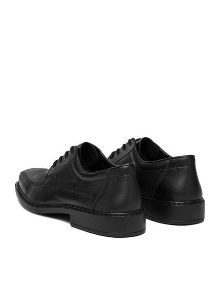 Rieker Półbuty CEO-B0812-00 Czarny. Czarne codzienne półbuty męskie Rieker, bez wzorów, z materiału, bez obcasa, bez zapięcia. Za 369.99 zł.