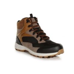 Buty trekkingowe męskie Regatta Samaris Life Demi wodoodporne. Brązowe buty zimowe męskie Regatta, bez wzorów, sportowe, bez obcasa, bez zapięcia. W wyprzedaży za 291.00 zł.