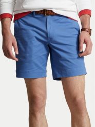 Polo Ralph Lauren Szorty materiałowe 710799213045 Niebieski Slim Fit. Niebieskie szorty męskie Polo Ralph Lauren, bez wzorów, z bawełny. Za 349.99 zł.