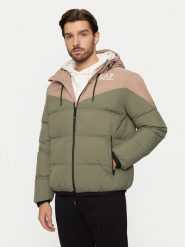 EA7 Emporio Armani Kurtka zimowa 6DPB30 PNDOZ 1846 Zielony Regular Fit. Zielone kurtki męskie EA7 Emporio Armani, na zimę, m, bez wzorów, z syntetyku, bez ramiączek, bez kaptura. Za 1,089.00 zł.