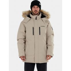 Kurtka Zimowa Męska Fundango Spirit. Brązowe kurtki męskie Fundango, na zimę, l, bez wzorów, klasyczne, bez ramiączek, bez kaptura. Za 599.90 zł.