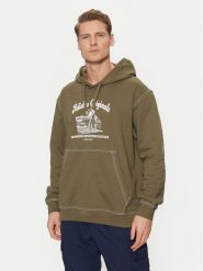 Adidas Bluza Wabash JP4482 Zielony Loose Fit. Zielone bluzy nierozpinane męskie ADIDAS, l, bez wzorów, z bawełny, bez ramiączek, bez kaptura. Za 229.99 zł.