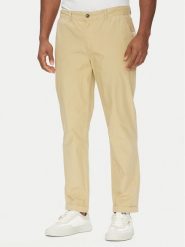 Aeronautica Militare Chinosy 251PA1654CT3505 Beżowy Regular Fit. Brązowe eleganckie spodnie męskie Aeronautica Militare, bez wzorów, z bawełny. Za 379.99 zł.