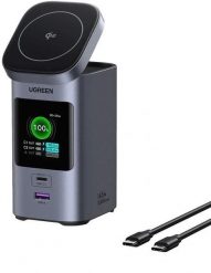 Ładowarka indukcyjna 2w1 / Powerbank Ugreen Nexode 20000mAh, 145W, Qi2, 2x USB-C, USB. Powerbanki UGREEN. Za 400.00 zł.