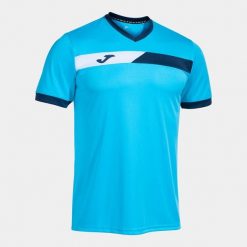 Koszulka tenisowa męska Joma Court. Niebieskie t-shirty sportowe męskie Joma, m, bez wzorów, sportowe, bez ramiączek. W wyprzedaży za 58.99 zł.